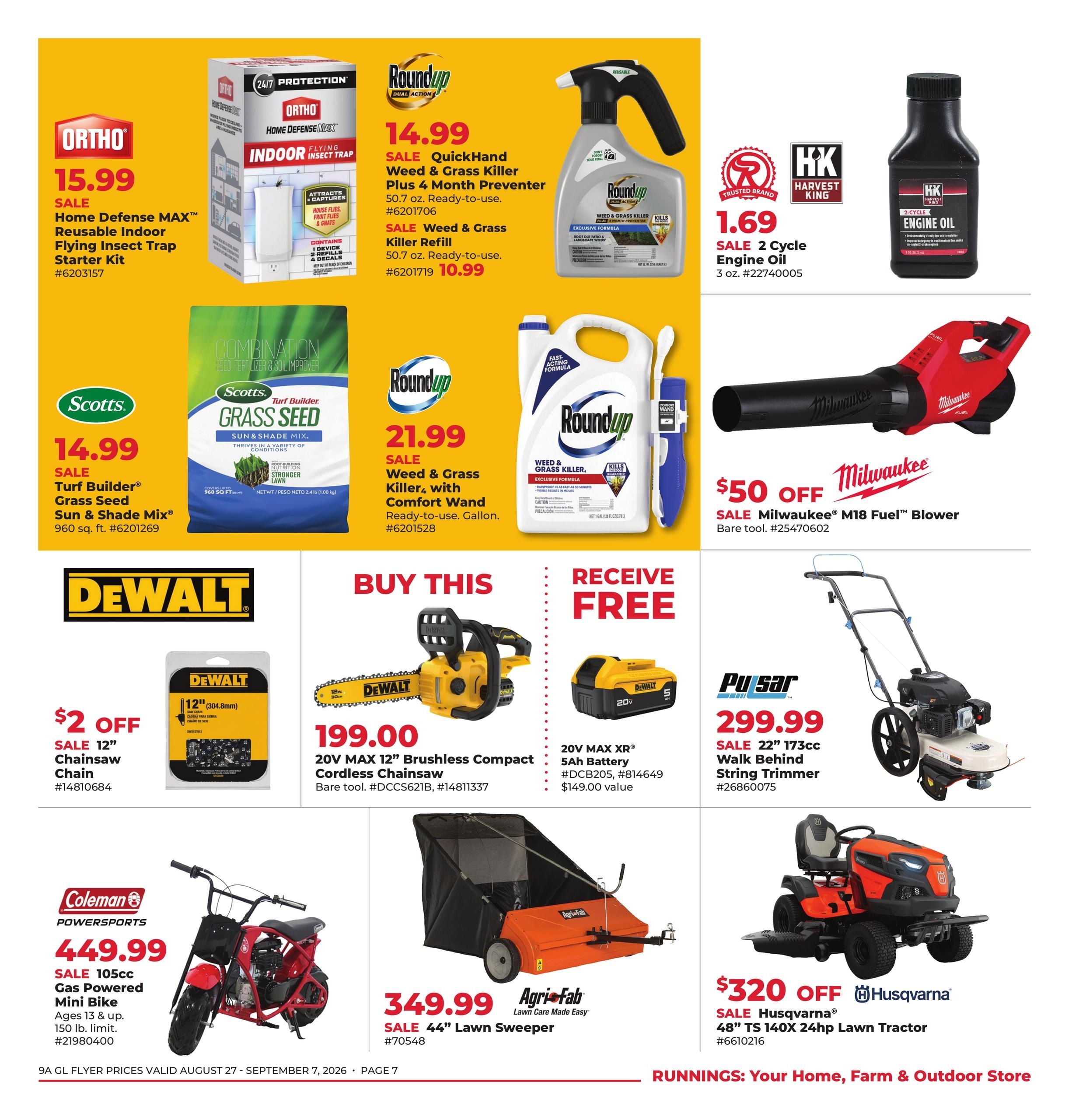 Runnings (IL, IN, MI, OH, WI) Happy Labor Day Weekly Ad August 27 - September 7, 2026