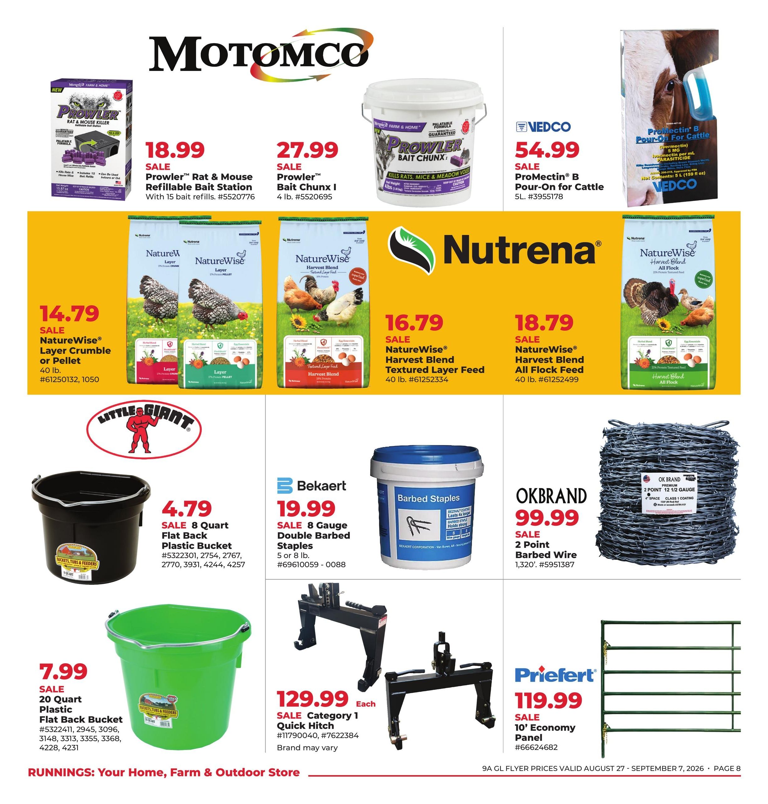 Runnings (IL, IN, MI, OH, WI) Happy Labor Day Weekly Ad August 27 - September 7, 2026