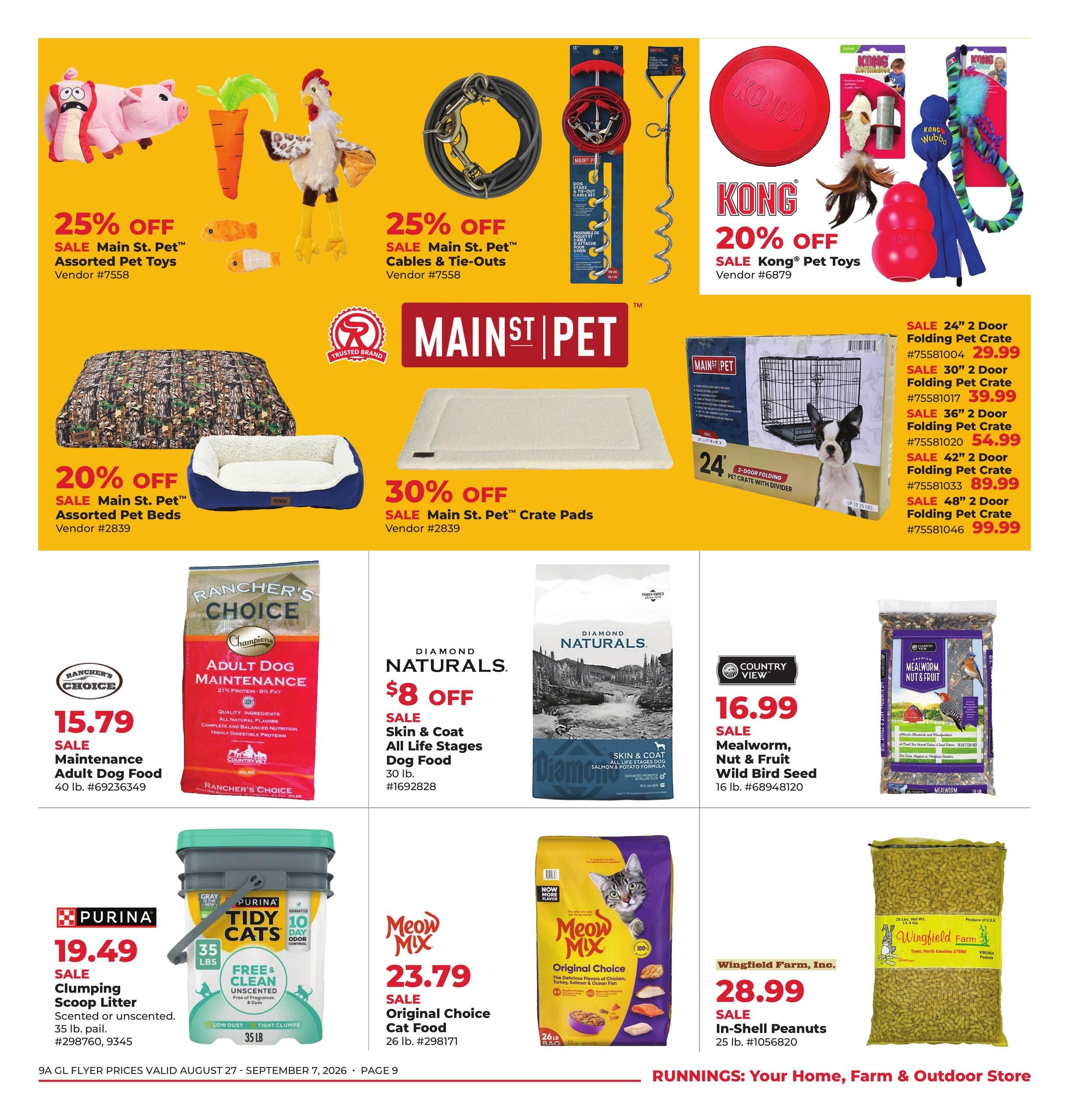 Runnings (IL, IN, MI, OH, WI) Happy Labor Day Weekly Ad August 27 - September 7, 2026