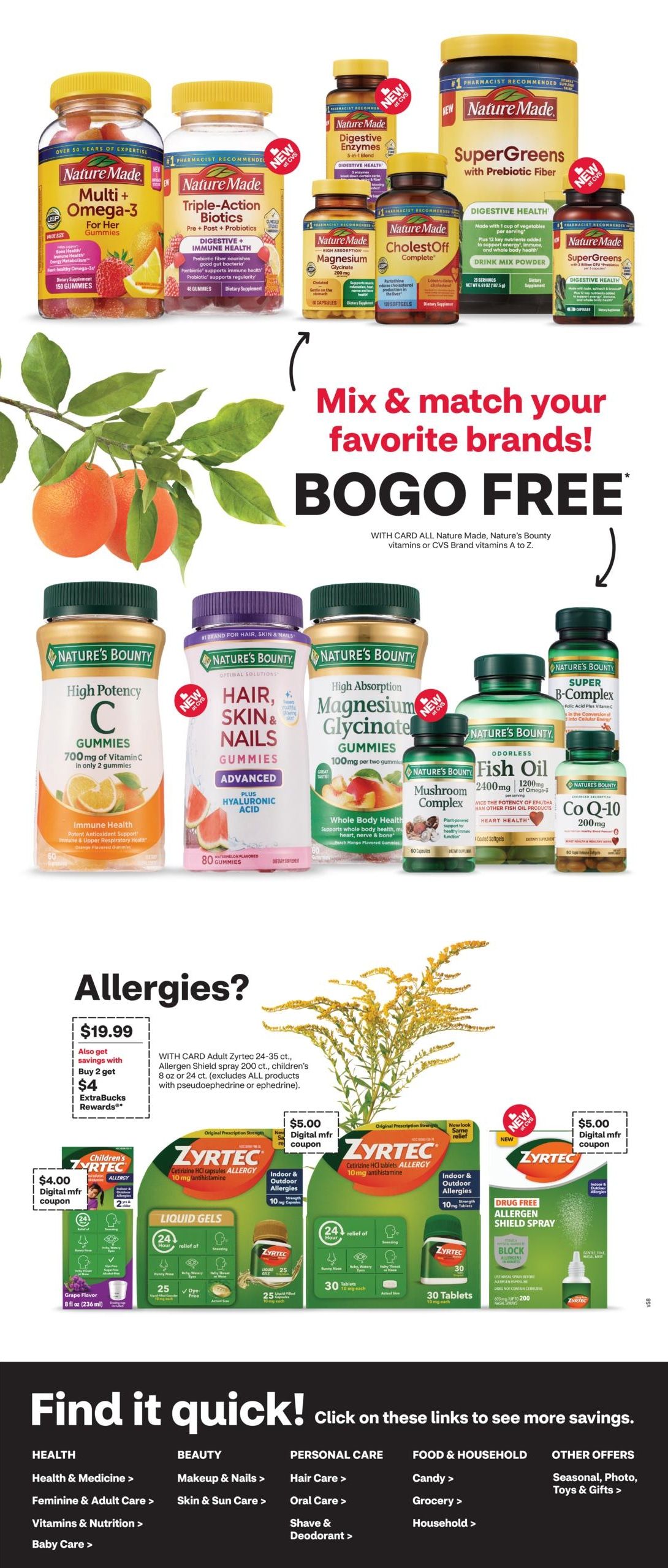 CVS Pharmacy (MI, NJ, NM, TX) Weekly Ad August 30 - September 5, 2026
