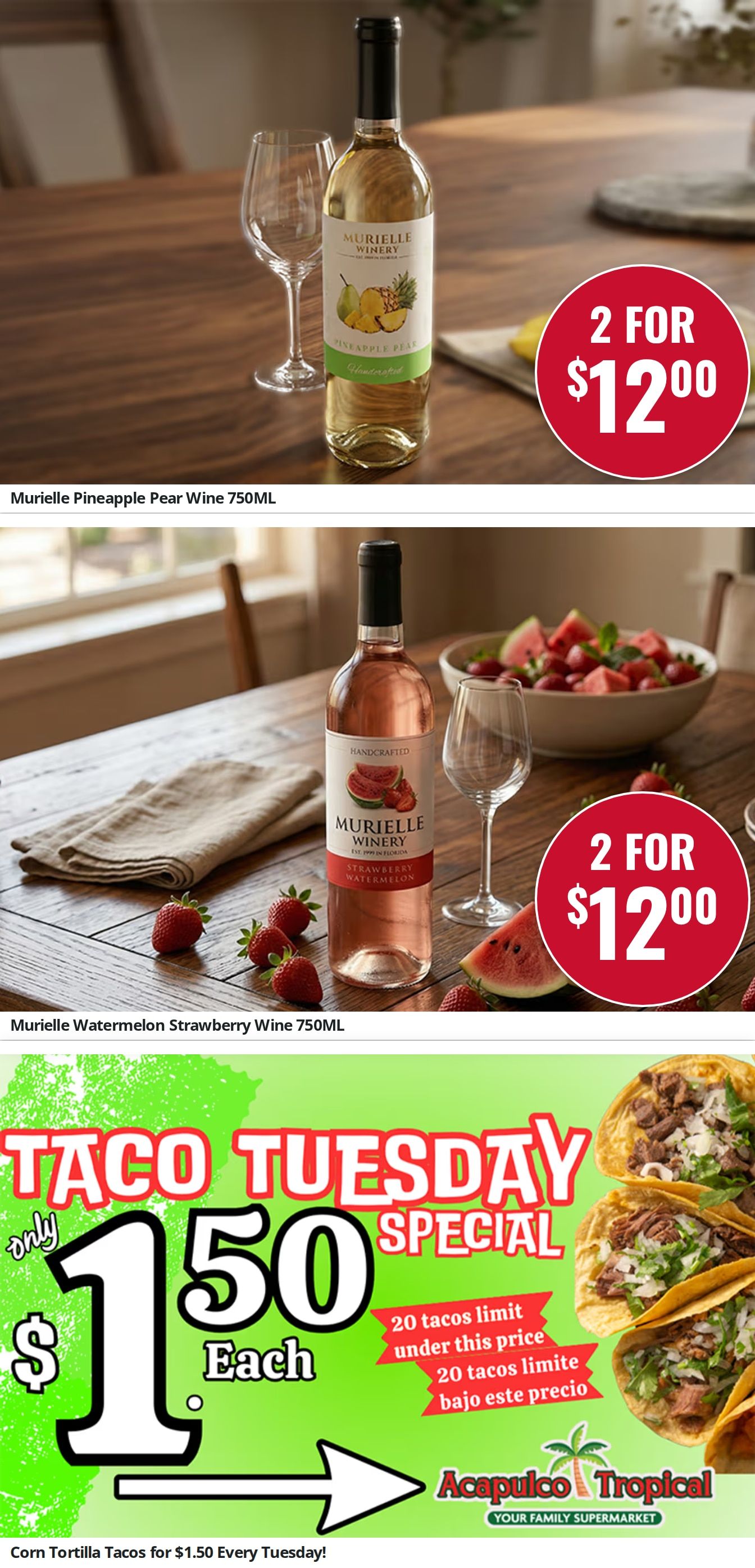 Acapulco Tropical y Mas Weekly Ad August 27 - September 16, 2026