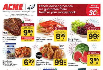 Acme Markets (Riverton Area, NJ) Weekly Ad August 28 - September 3, 2026