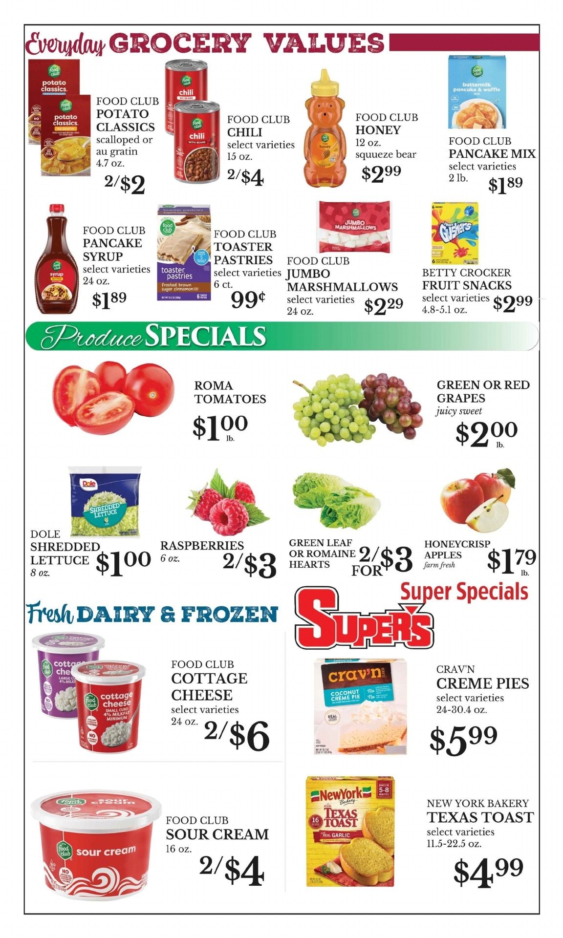 Odell's Super's Weekly Ad August 27 - September 2, 2026