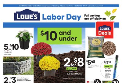 Lowe's (Claypool Area, AZ) Weekly Ad August 27 - September 9, 2026
