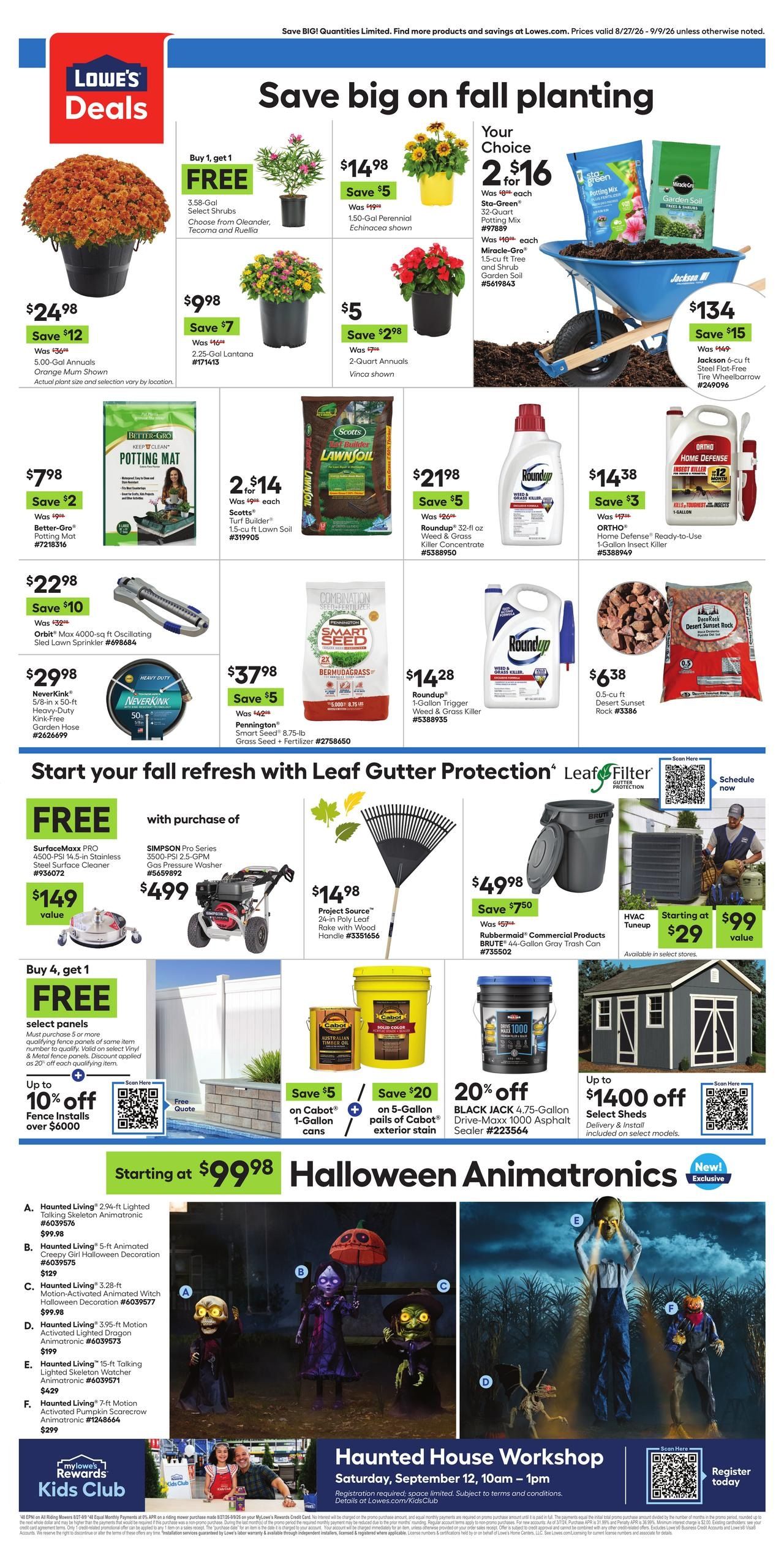 Lowe's (Claypool Area, AZ) Weekly Ad August 27 - September 9, 2026
