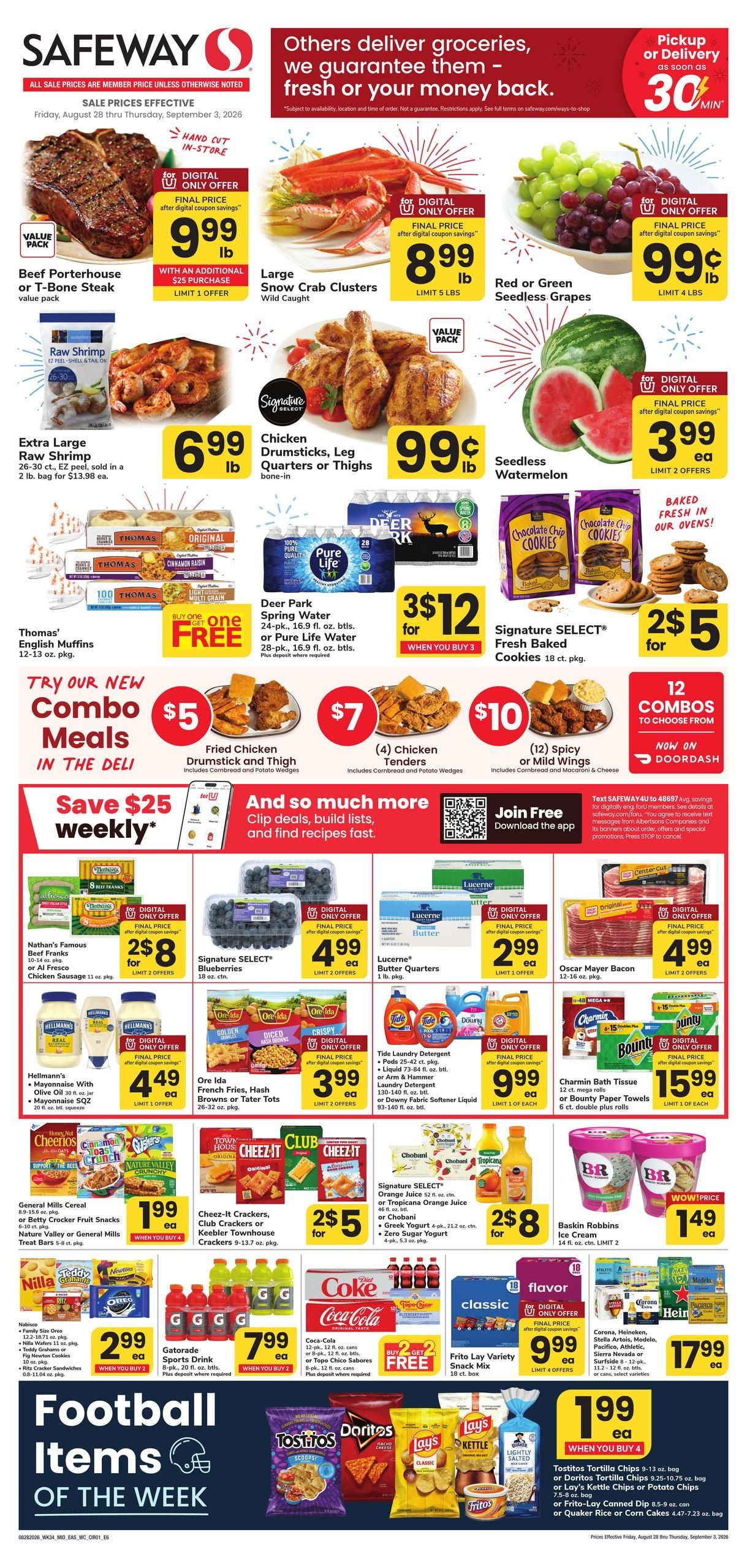 Safeway Weekly Ad August 28 - September 3, 2026