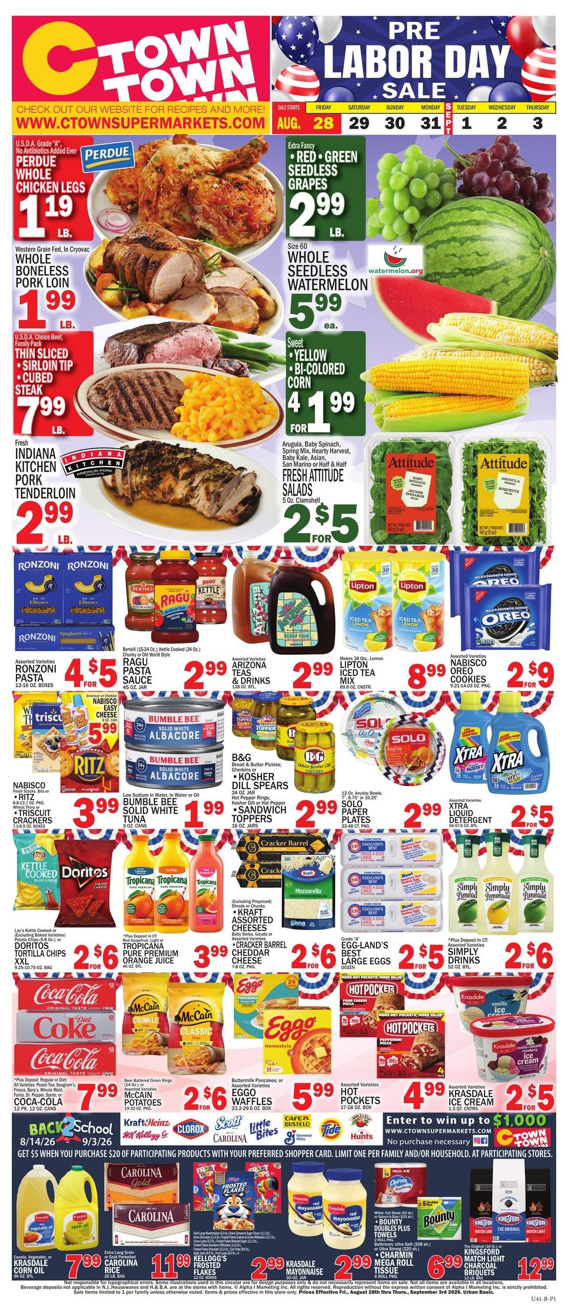 C Town (CT, NJ, NY, PA) Weekly Ad August 28 - September 3, 2026
