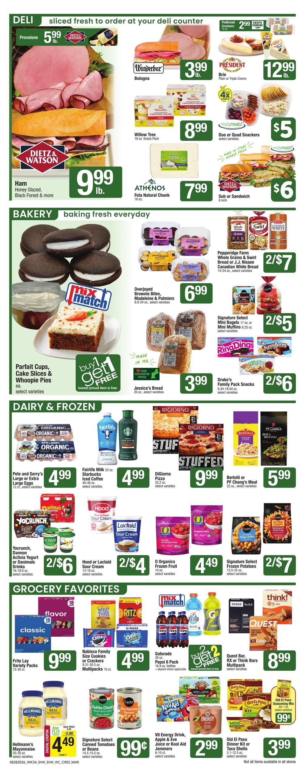 Shaw's (CT, MA) Weekly Ad August 28 - September 3, 2026