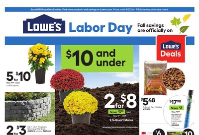 Lowe's Weekly Ad August 27 - September 9, 2026