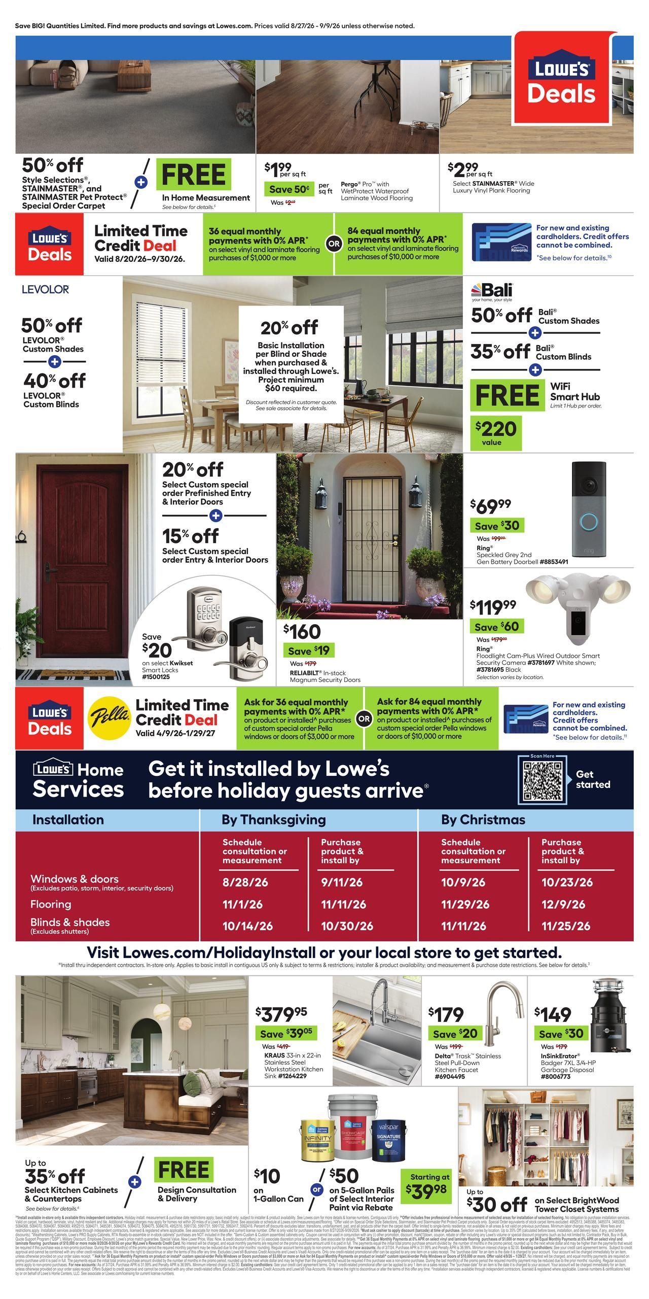 Lowe's (Jean–Las Vegas Area, AZ–NV) Weekly Ad August 27 - September 9, 2026