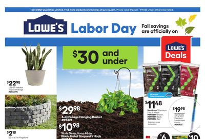 Lowe's (AK) Weekly Ad August 27 - September 9, 2026
