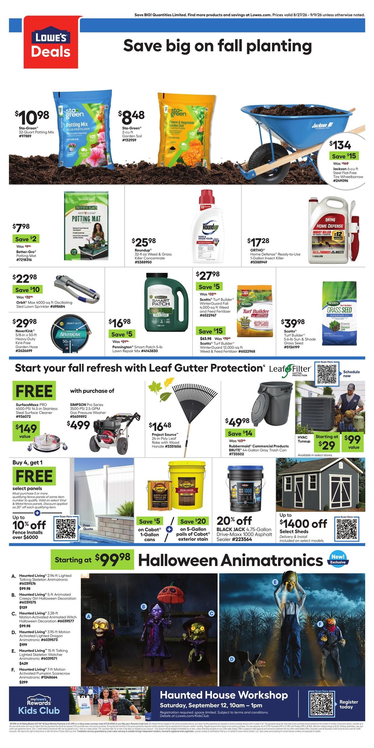 Lowe's (AK) Weekly Ad August 27 - September 9, 2026