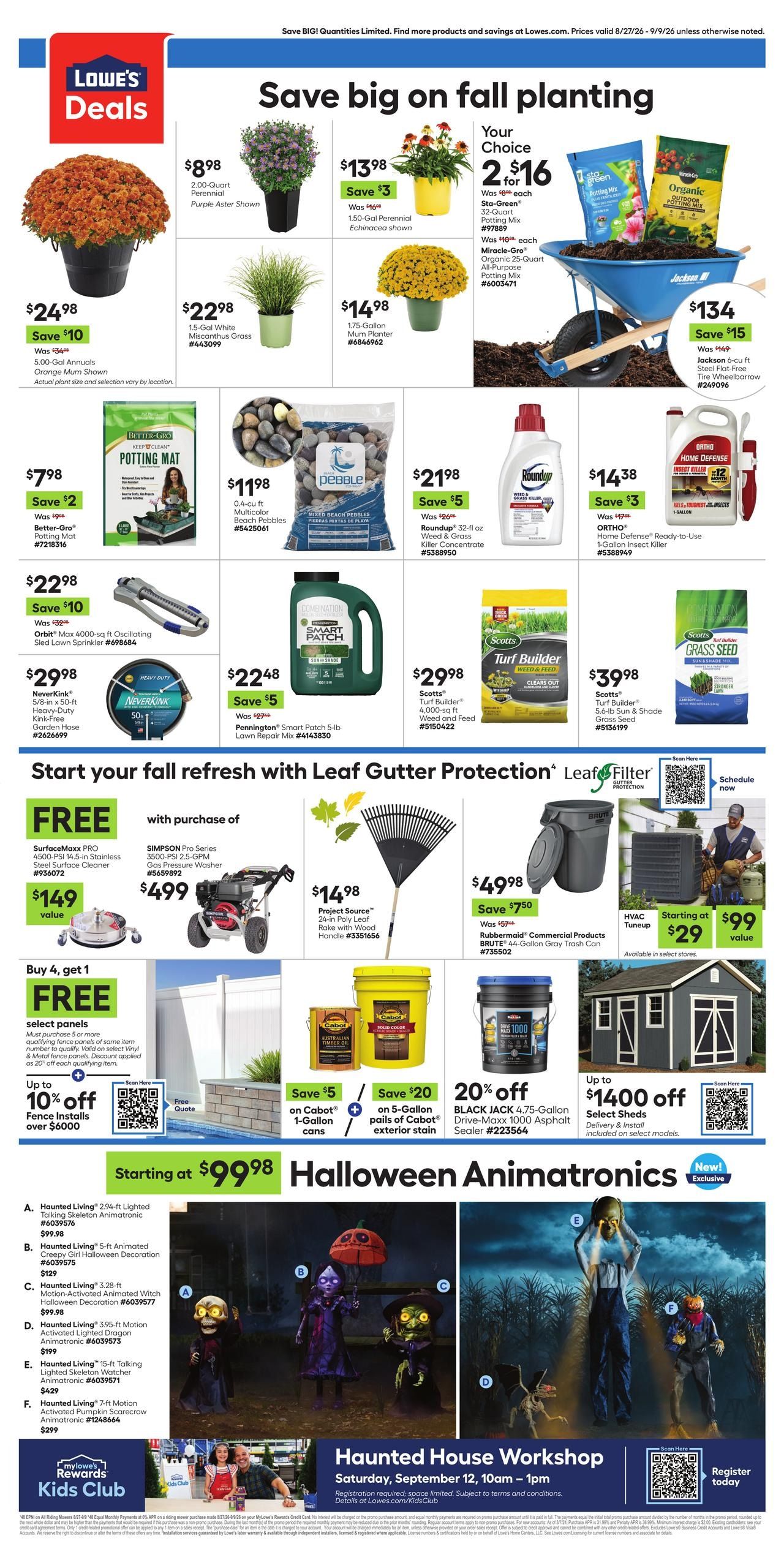 Lowe's (Bellwood Area, IL) Weekly Ad August 27 - September 9, 2026