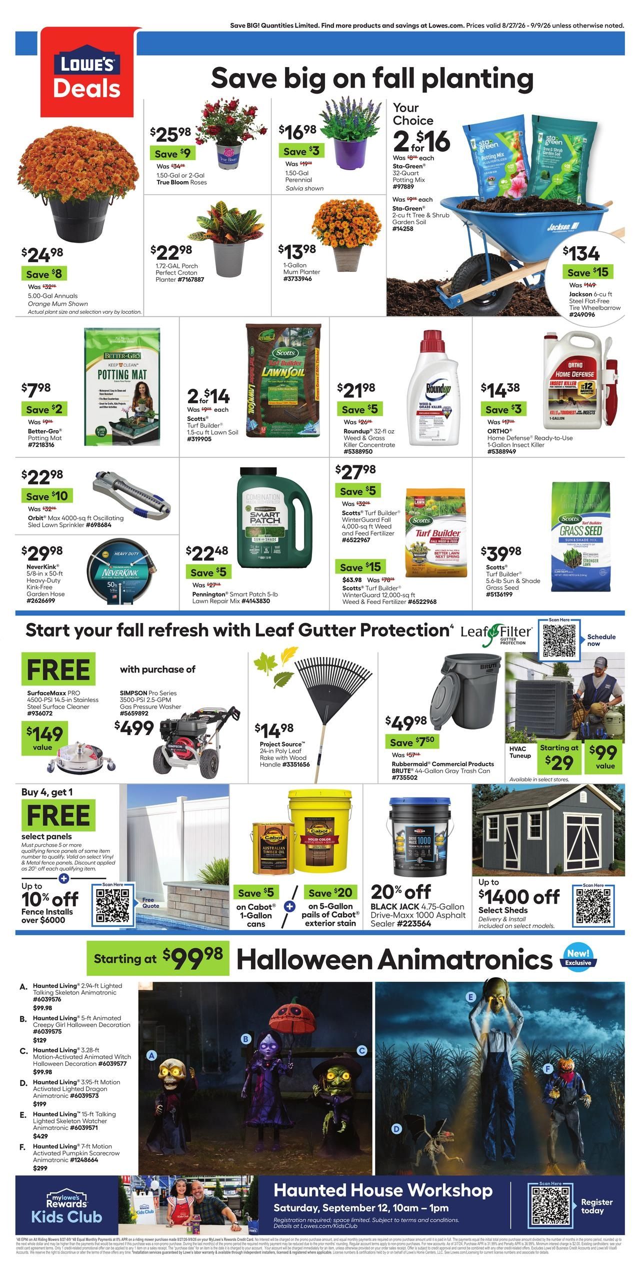 Lowe's (Avon Area, MT) Weekly Ad August 27 - September 9, 2026
