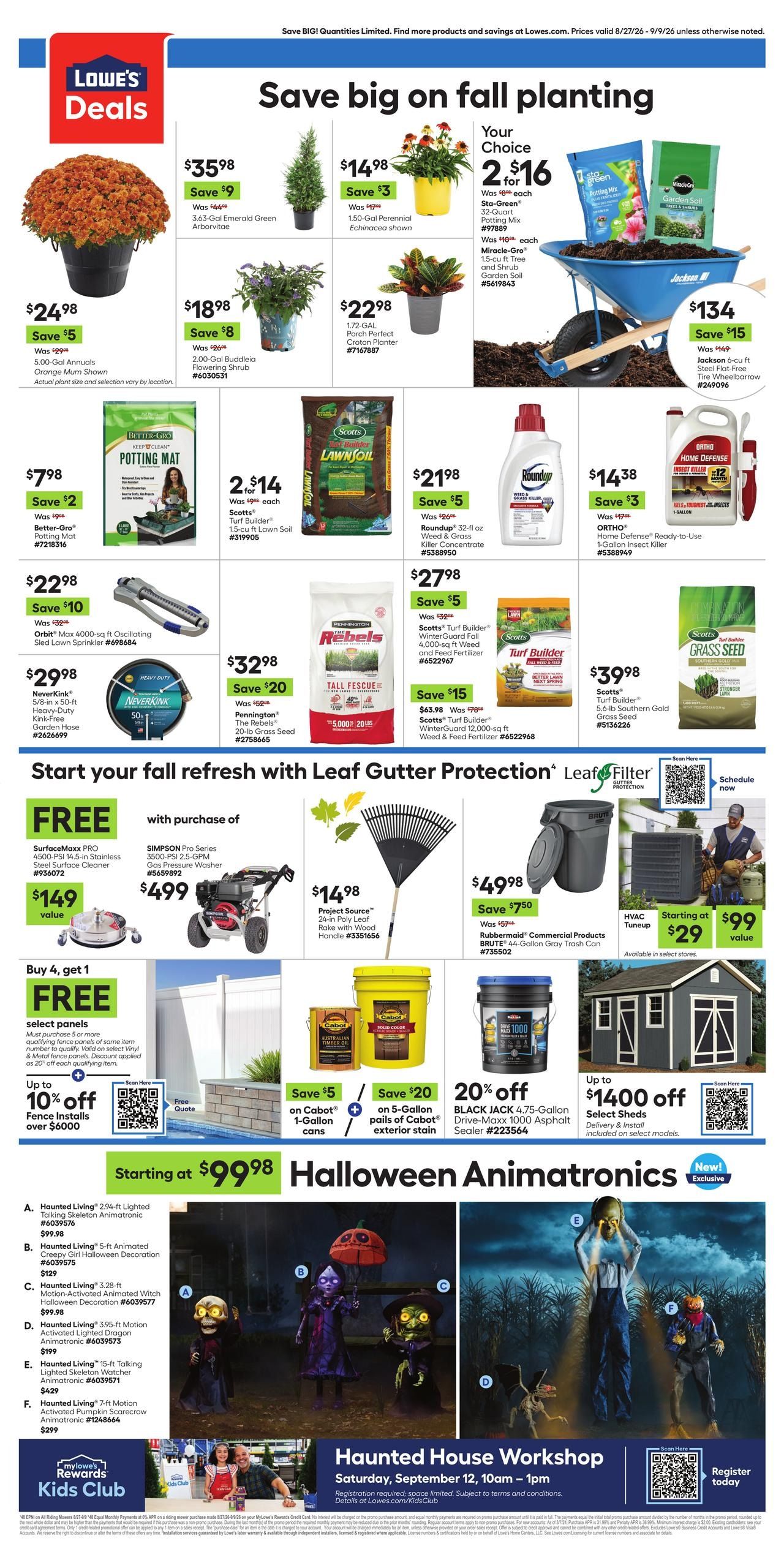Lowe's (Ash Grove Area, MO) Weekly Ad August 27 - September 9, 2026