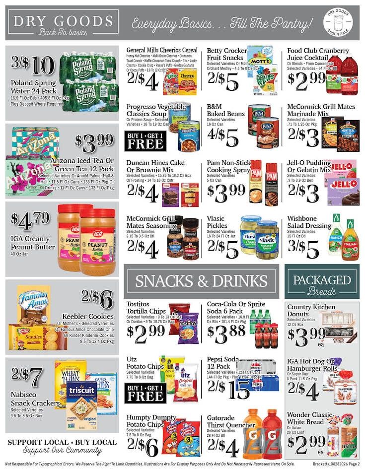 Brackett's Market Weekly Ad August 28 - September 3, 2026