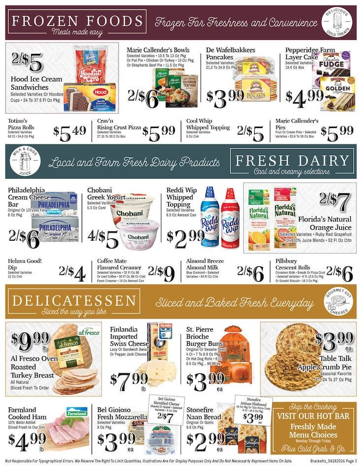 Brackett's Market Weekly Ad August 28 - September 3, 2026