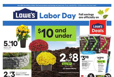 Lowe's (Flagstaff Area, AZ) Weekly Ad August 27 - September 9, 2026