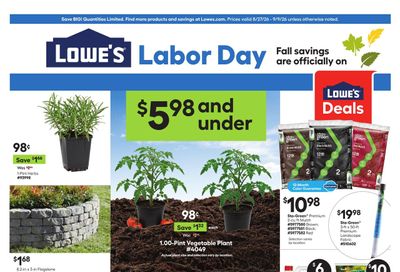 Lowe's Weekly Ad August 27 - September 9, 2026