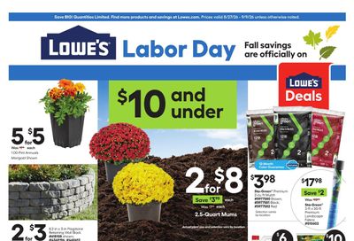 Lowe's (Catarina Area, TX) Weekly Ad August 27 - September 9, 2026