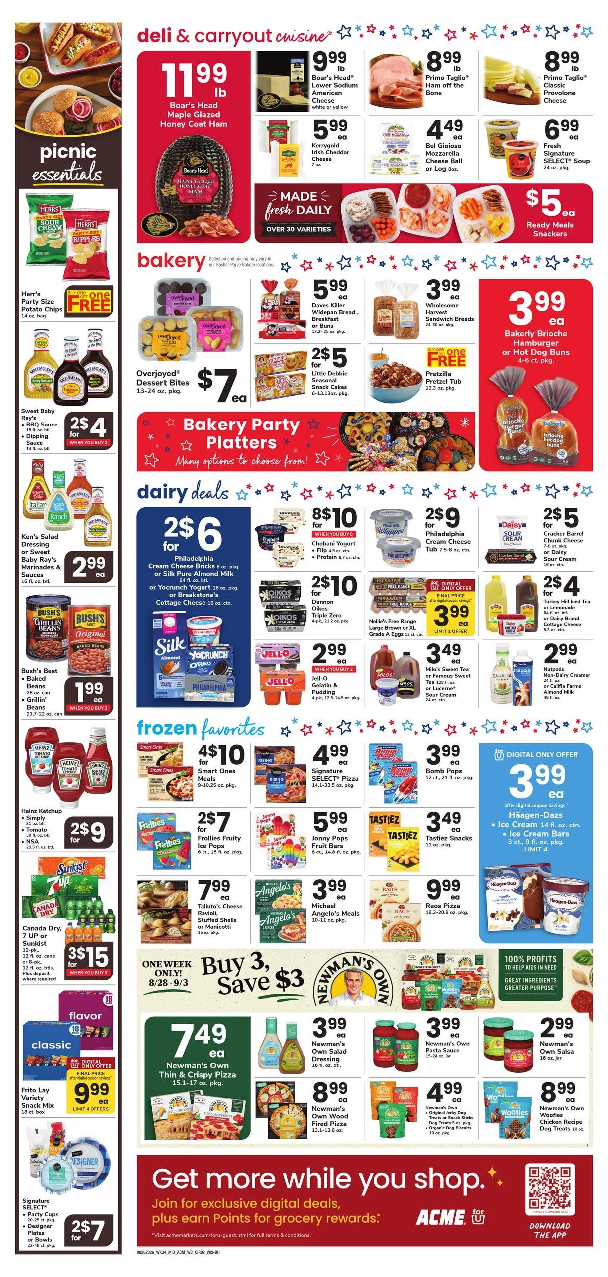 Acme Markets Weekly Ad August 28 - September 3, 2026