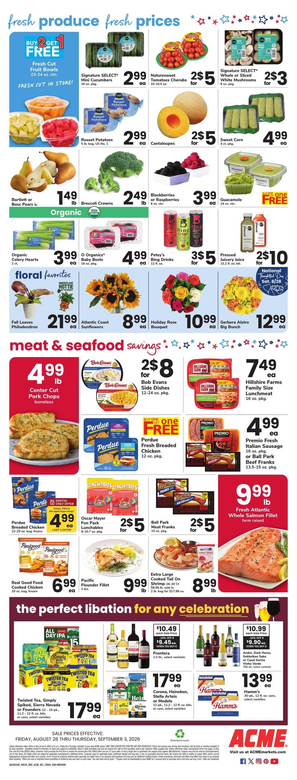 Acme Markets Weekly Ad August 28 - September 3, 2026
