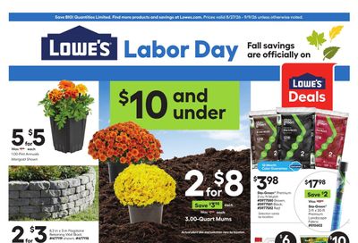 Lowe's Weekly Ad August 27 - September 9, 2026