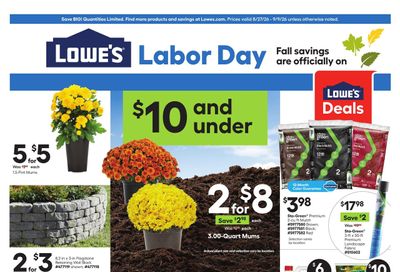 Lowe's (IL) Weekly Ad August 27 - September 9, 2026
