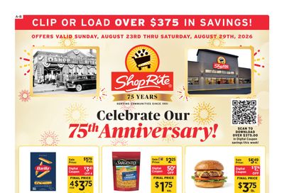 ShopRite (1200 Farmington Ave, Bristol, CT) Weekly Ad August 23 - 29, 2026
