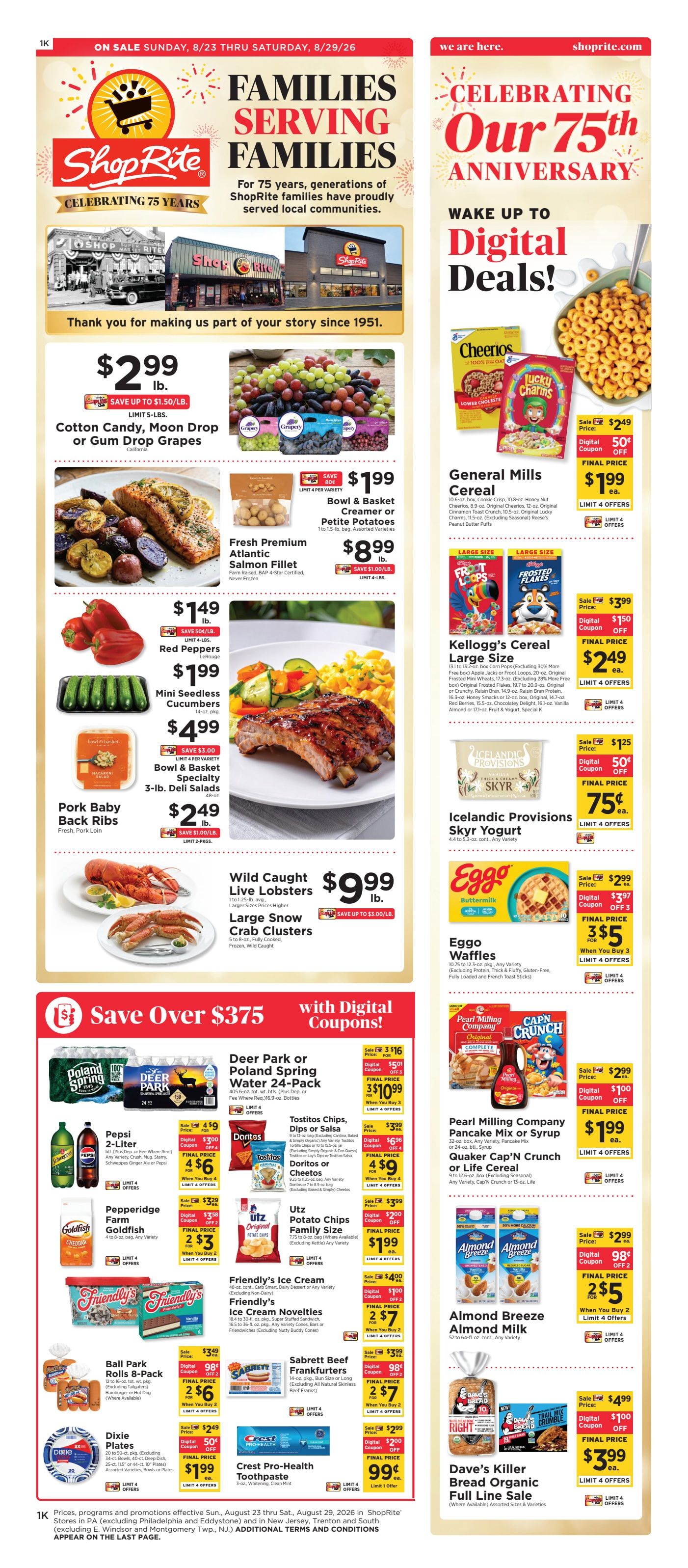 ShopRite (1200 Farmington Ave, Bristol, CT) Weekly Ad August 23 - 29, 2026