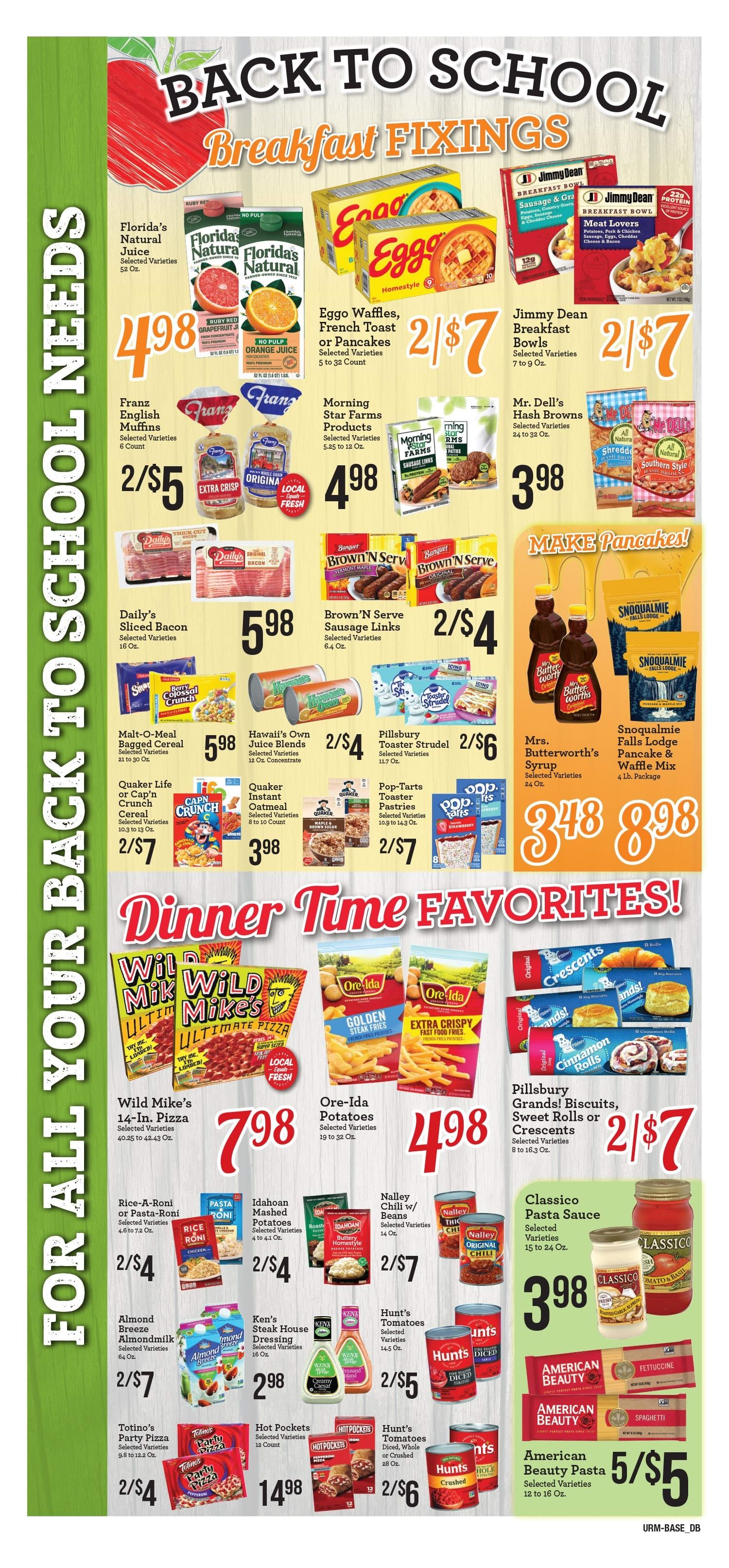 A & J Select Market Weekly Ad August 26 - September 1, 2026
