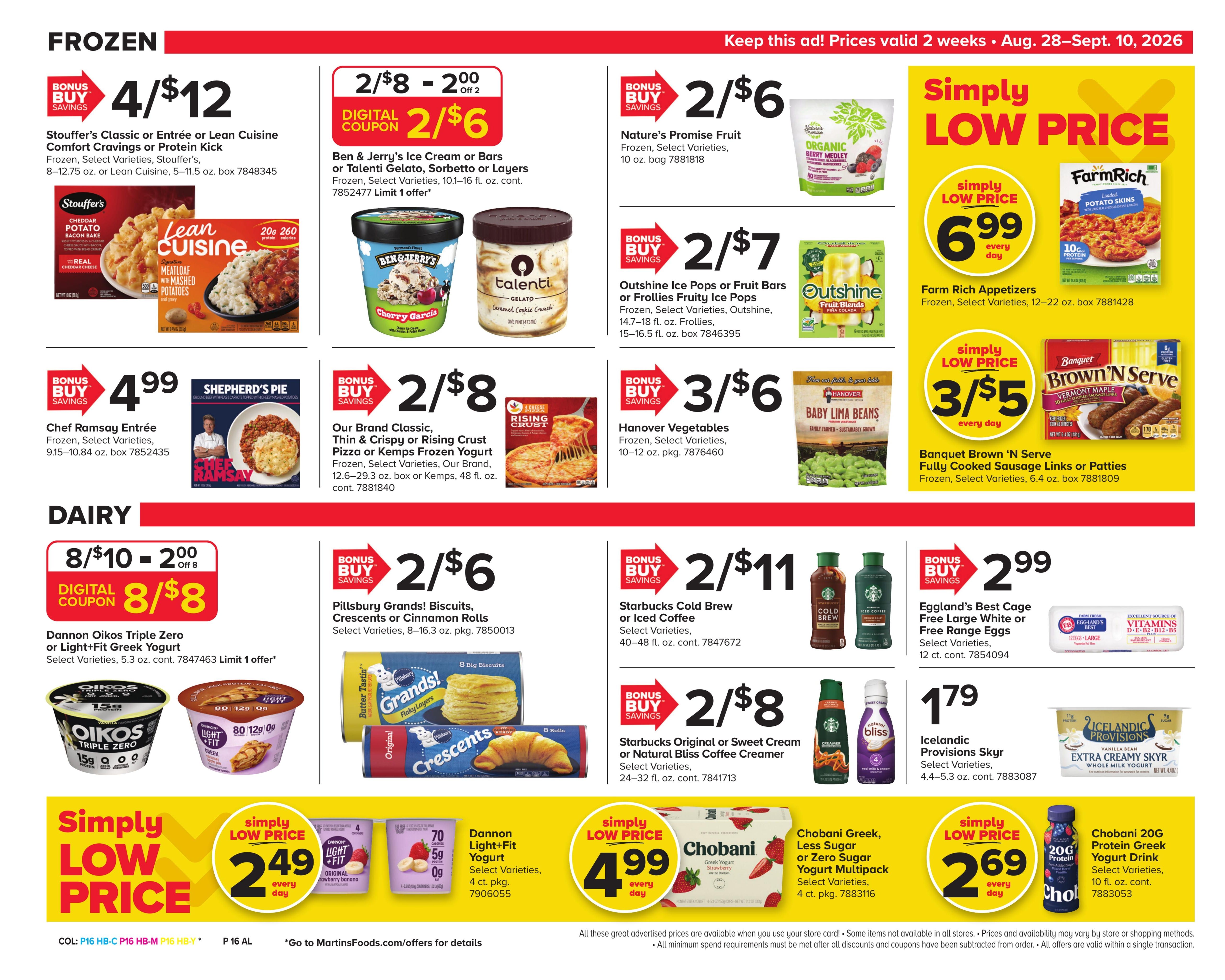 Martin's Food Market (Winchester–Oakpark Area, VA) Weekly Ad August 28 - September 10, 2026