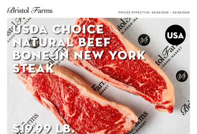 Bristol Farms Weekly Ad August 26 - September 8, 2026