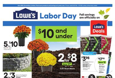 Lowe's Weekly Ad August 27 - September 9, 2026