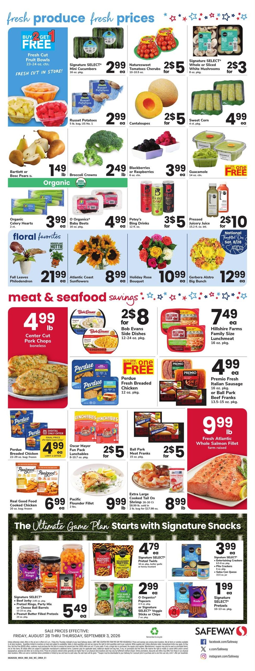 Safeway (Salisbury–Harbeson Area, DE–MD) Weekly Ad August 28 - September 3, 2026