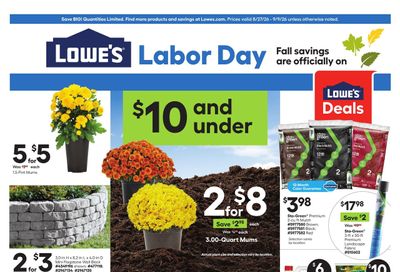 Lowe's Weekly Ad August 27 - September 9, 2026