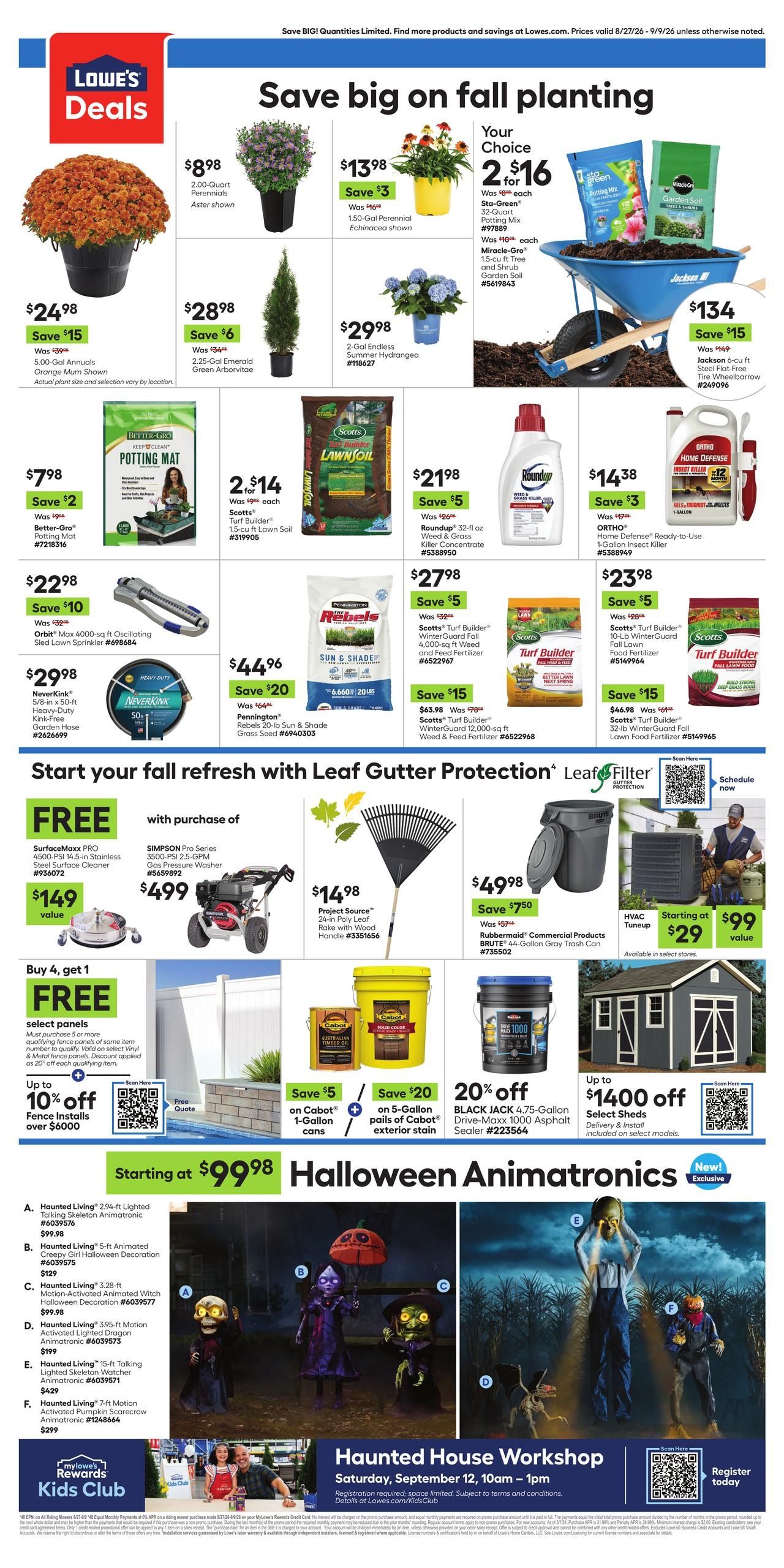 Lowe's (OH) Weekly Ad August 27 - September 9, 2026