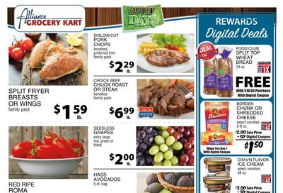 Alliance Grocery Kart Weekly Ad August 26 - September 1, 2026