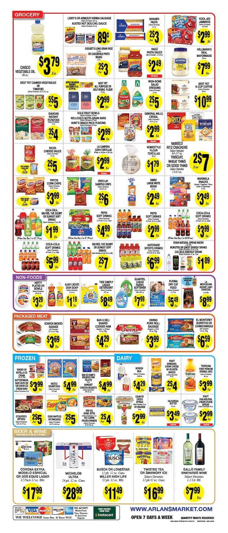 Arlan's Market (Cameron and other locations, TX) Weekly Ad August 26 - September 1, 2026