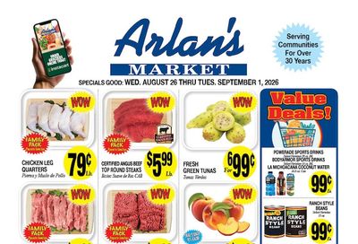Arlan's Market (Freeport and other locations, TX) Weekly Ad August 26 - September 1, 2026