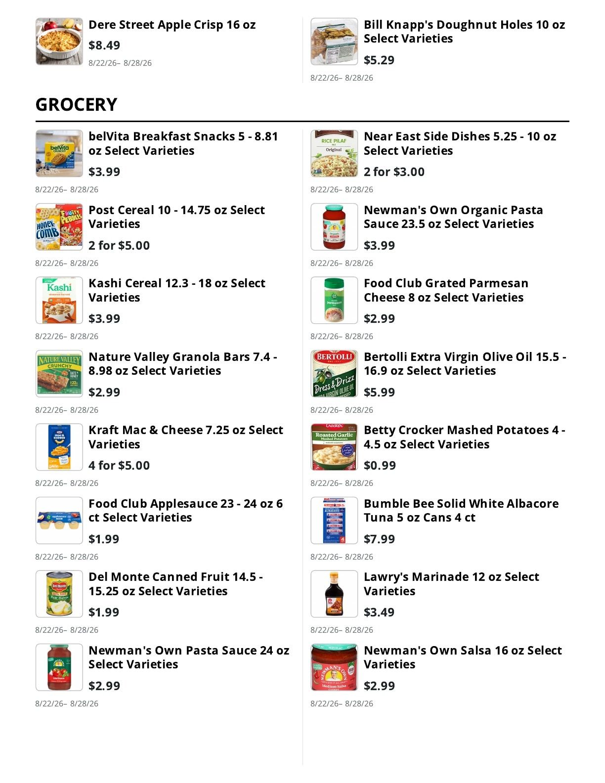 E.M. Heath Supermarket Weekly Ad August 22 - 28, 2026