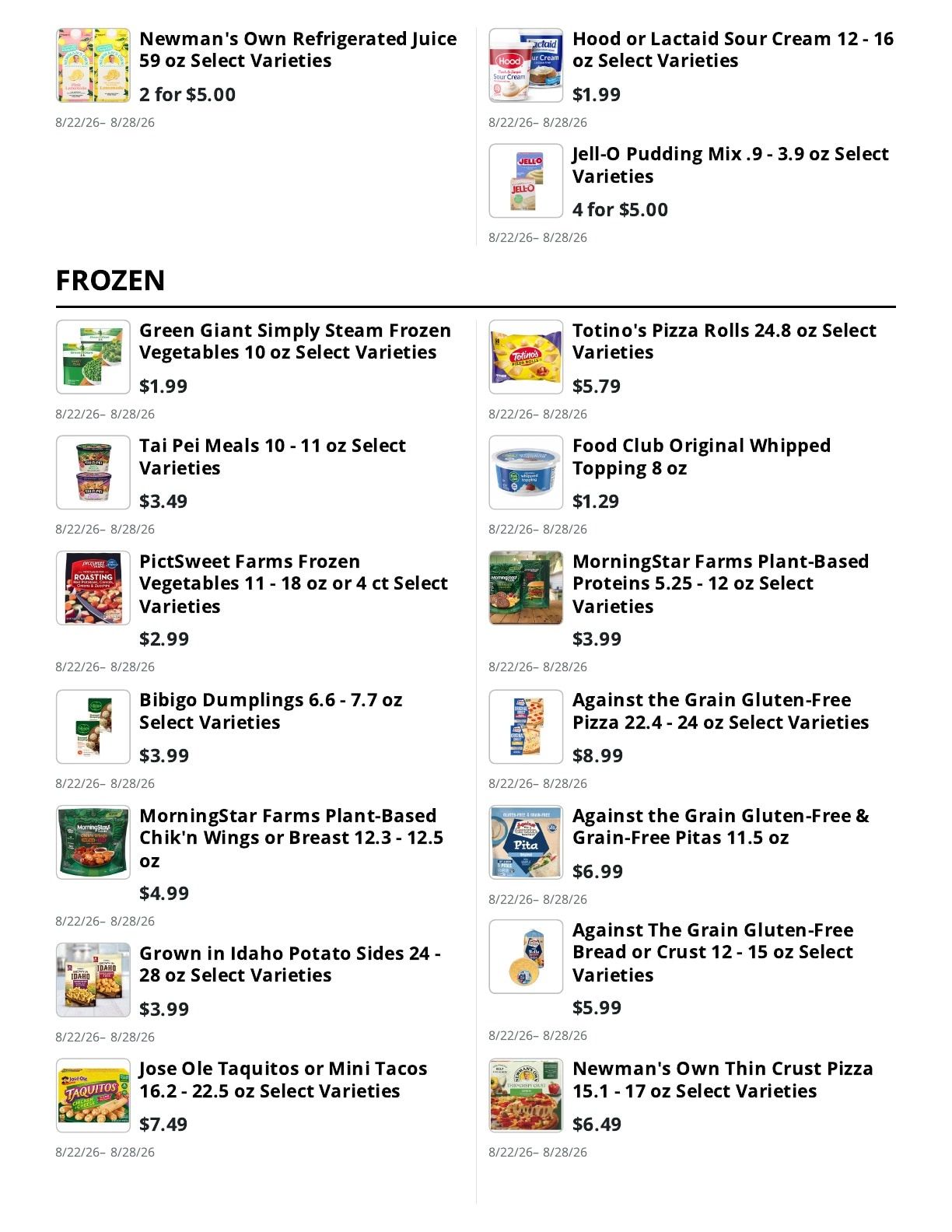 E.M. Heath Supermarket Weekly Ad August 22 - 28, 2026