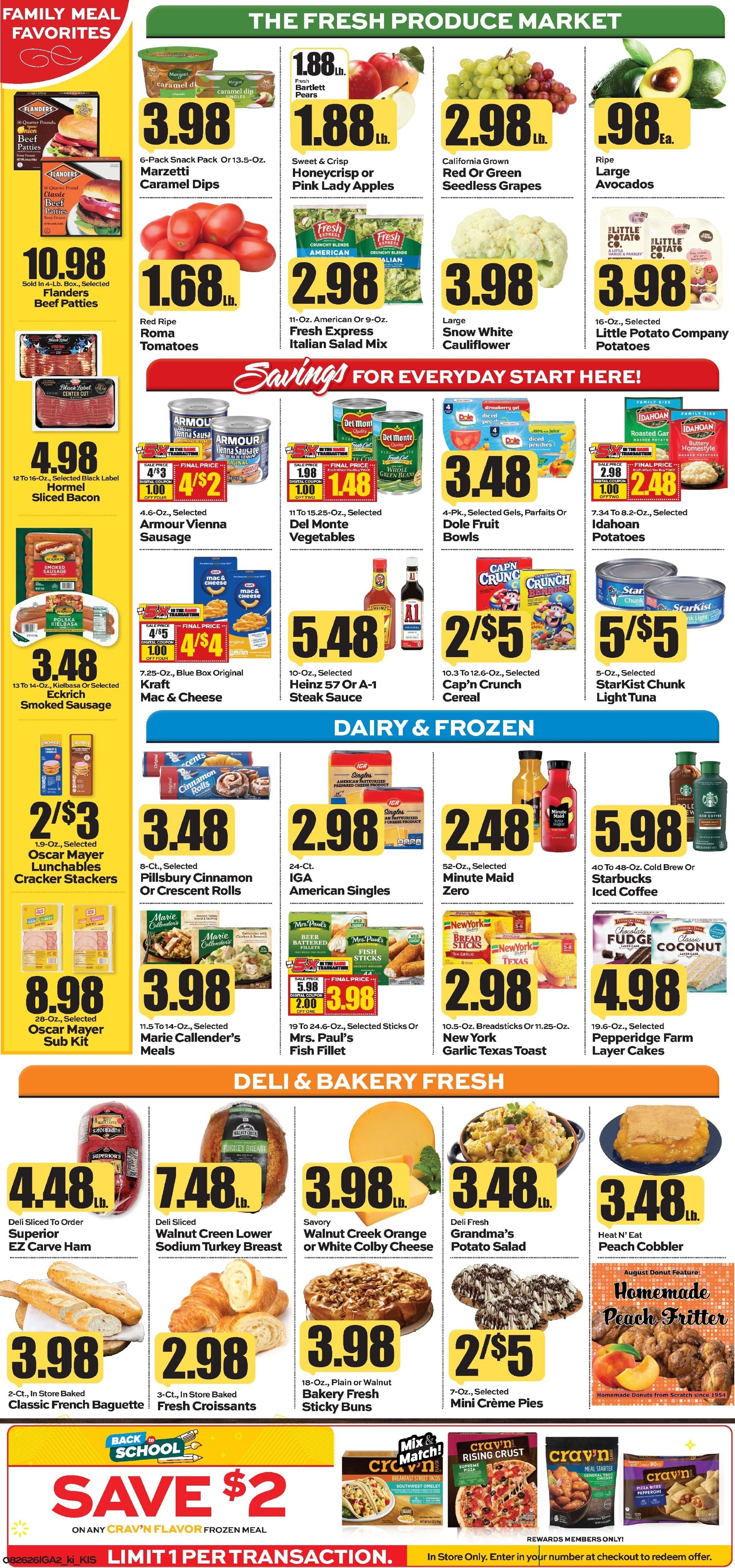 Kishman's IGA Weekly Ad August 24 - 30, 2026