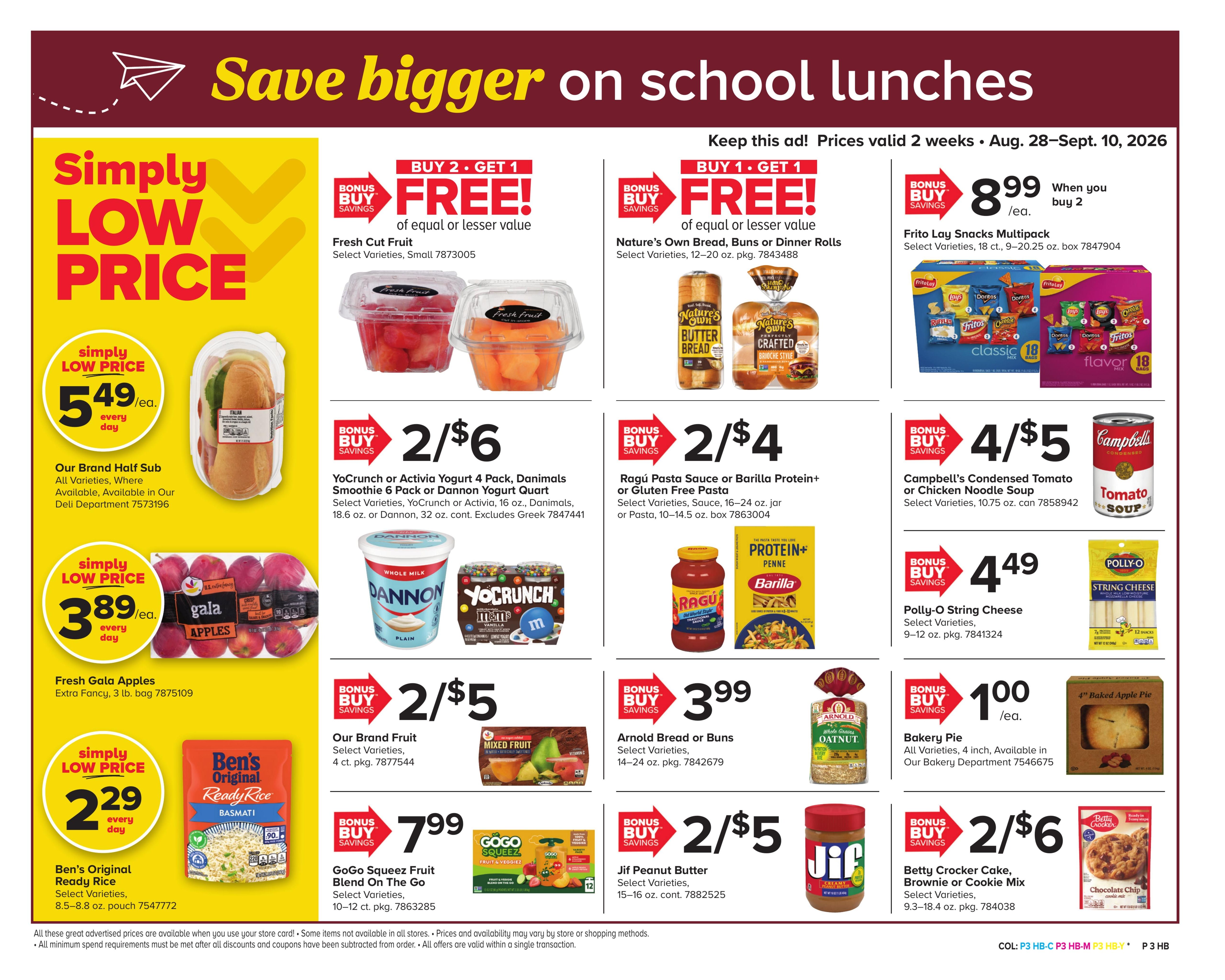 Martin's Food Market (Baker Area, WV) Weekly Ad August 28 - September 10, 2026