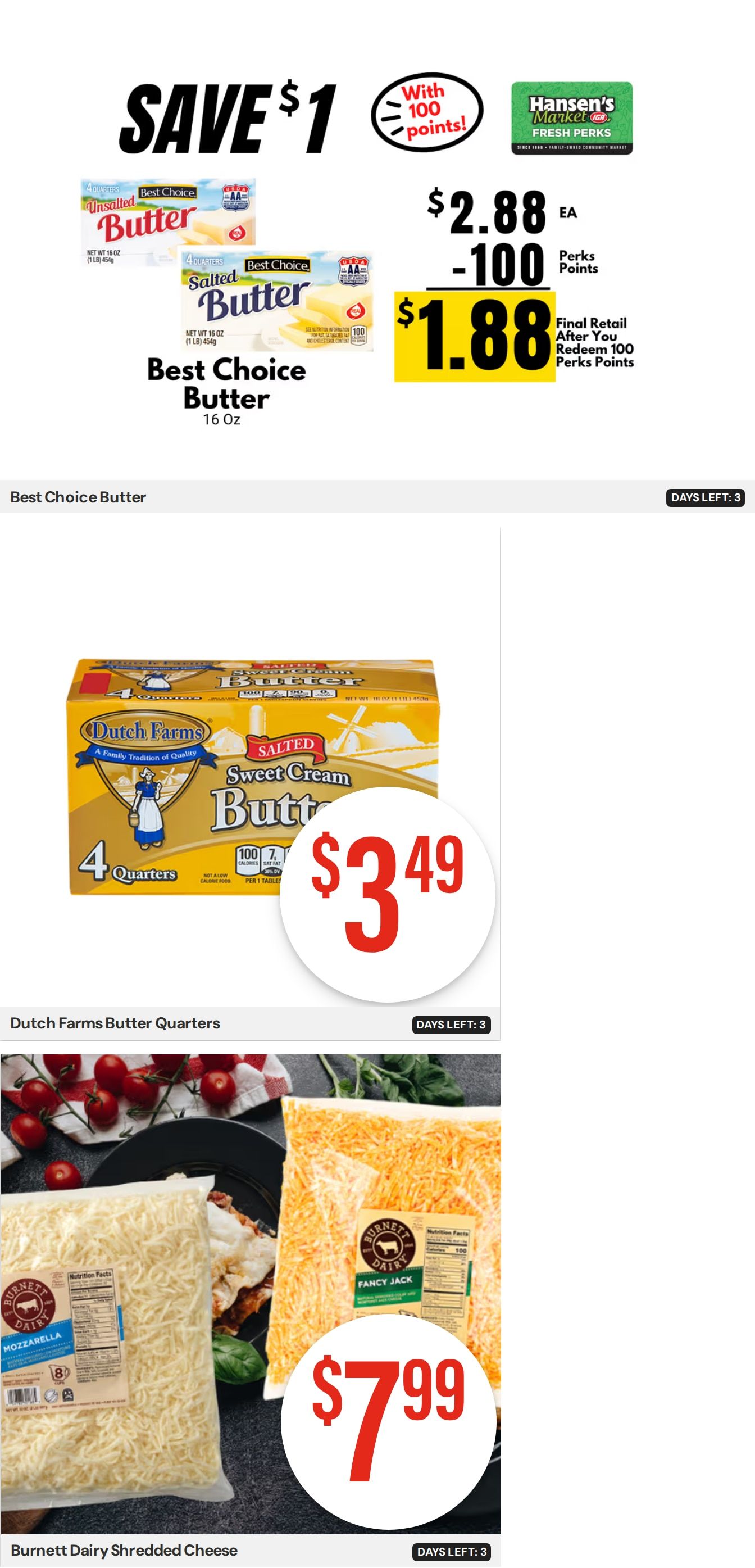Hansen's IGA Wisconsin Weekly Ad August 24 - 30, 2026