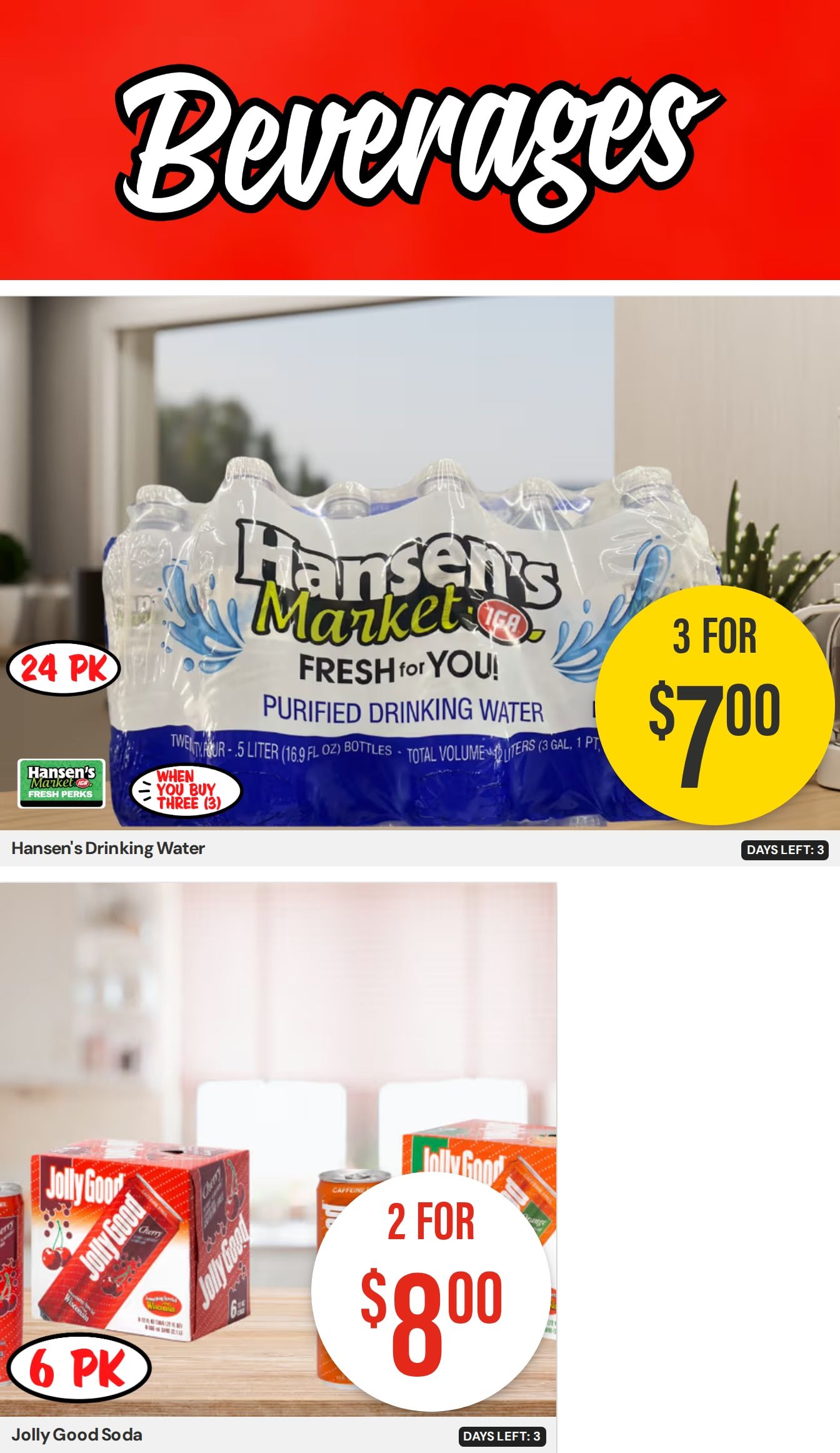 Hansen's IGA Wisconsin Weekly Ad August 24 - 30, 2026