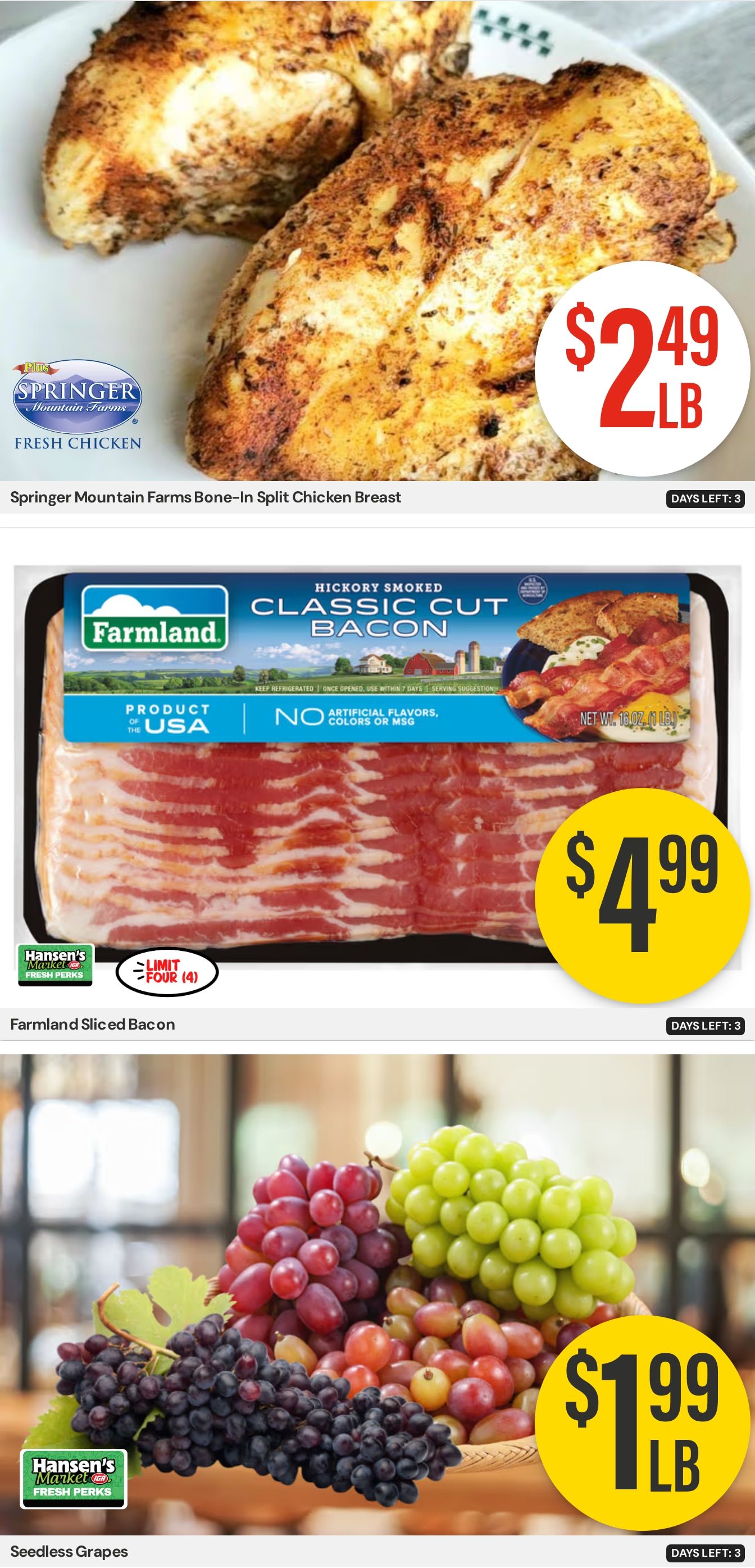 Hansen's IGA Wisconsin Weekly Ad August 24 - 30, 2026