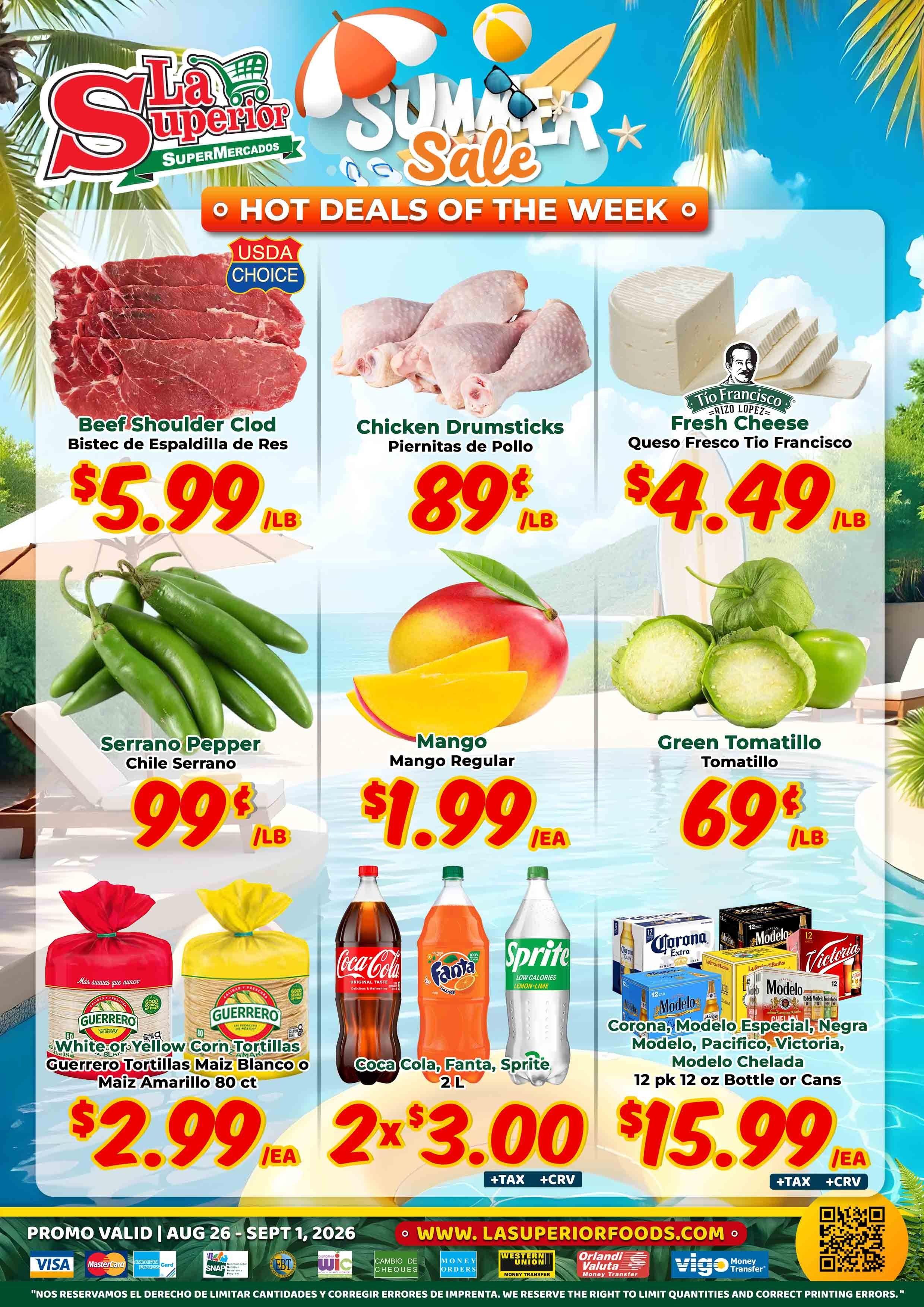 La Superior Mercados Weekly Ad August 26 - September 1, 2026