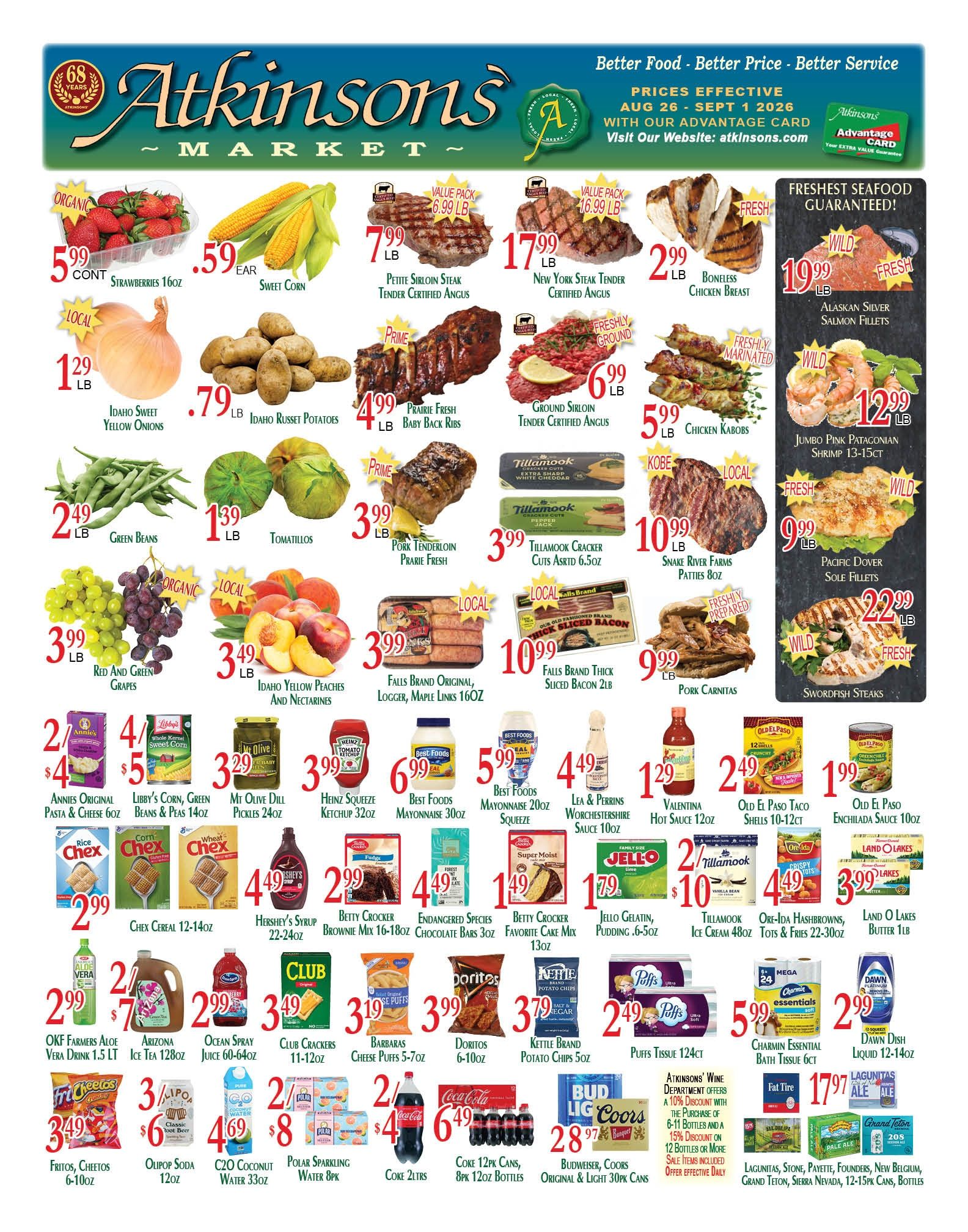 Atkinsons' Market Weekly Ad August 26 - September 1, 2026