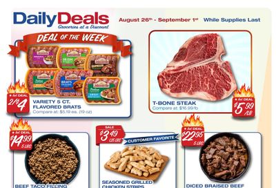 Daily Deals Food Outlet Weekly Ad August 26 - September 1, 2026